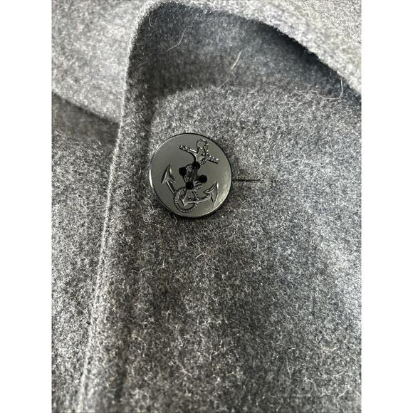 Old Navy Wool Blend Double Breasted Pea Coat Womens Sz XL Fully Lined Charcoal - Picture 7 of 16